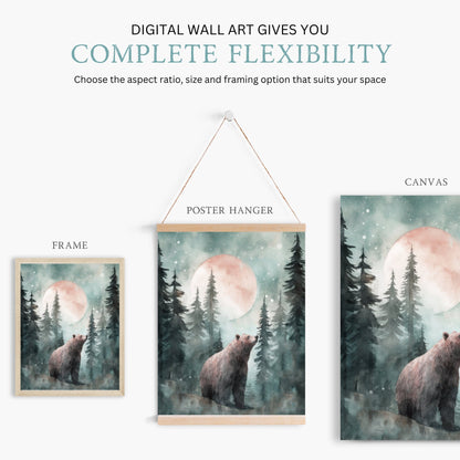 Woodland Animal Prints, Forest Animal Wall Art, Kids Room Decor - WildfieldPrints