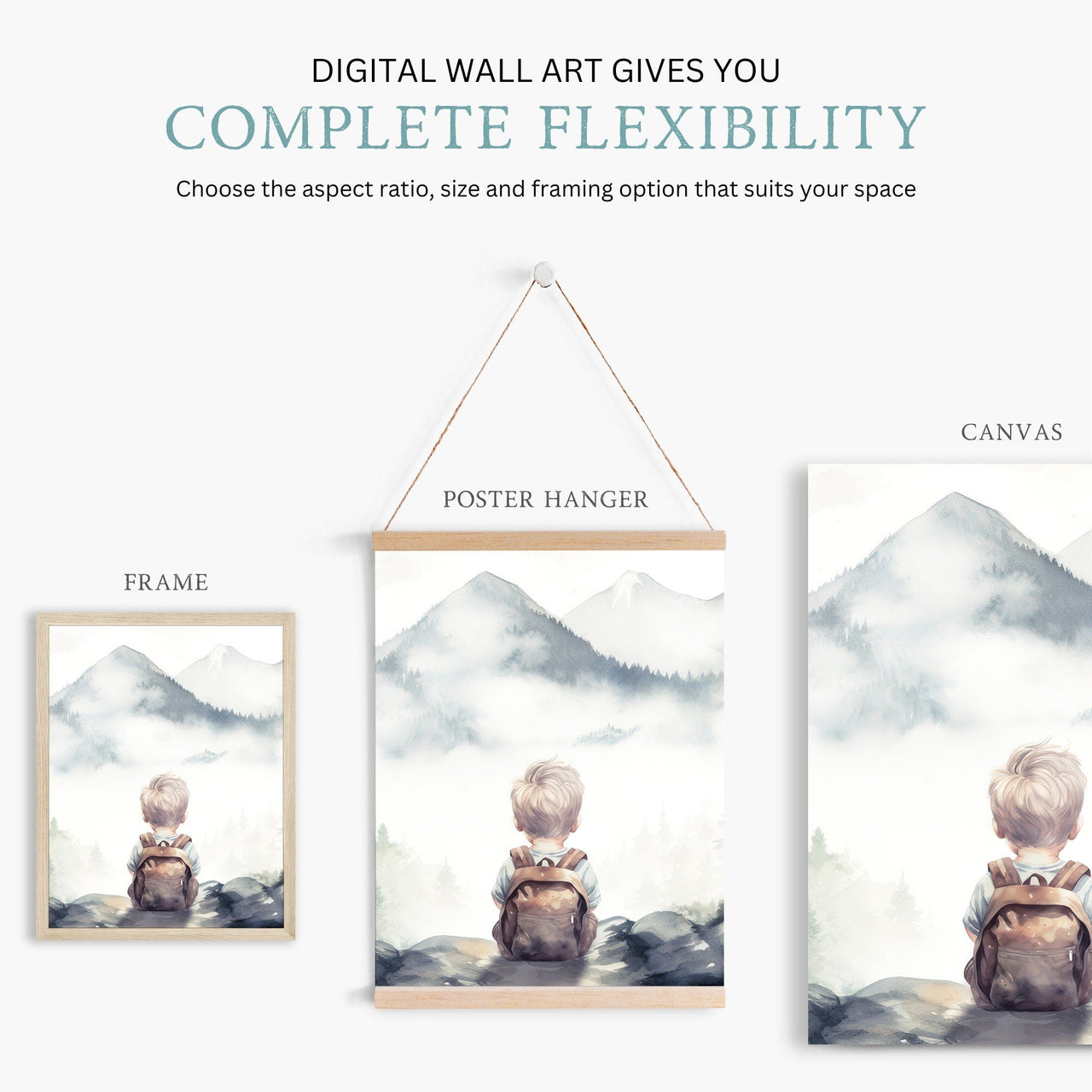 Woodland Animal Wall Art – Forest Boys Room Print • Set of 3