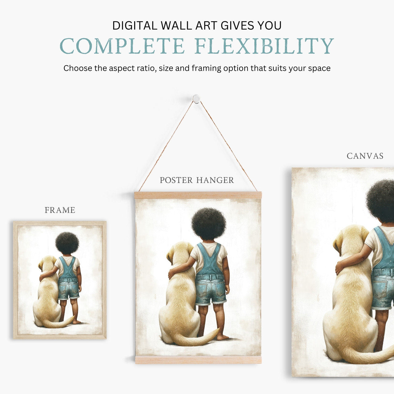 Yellow Labrador Wall Art – Dog Nursery Print