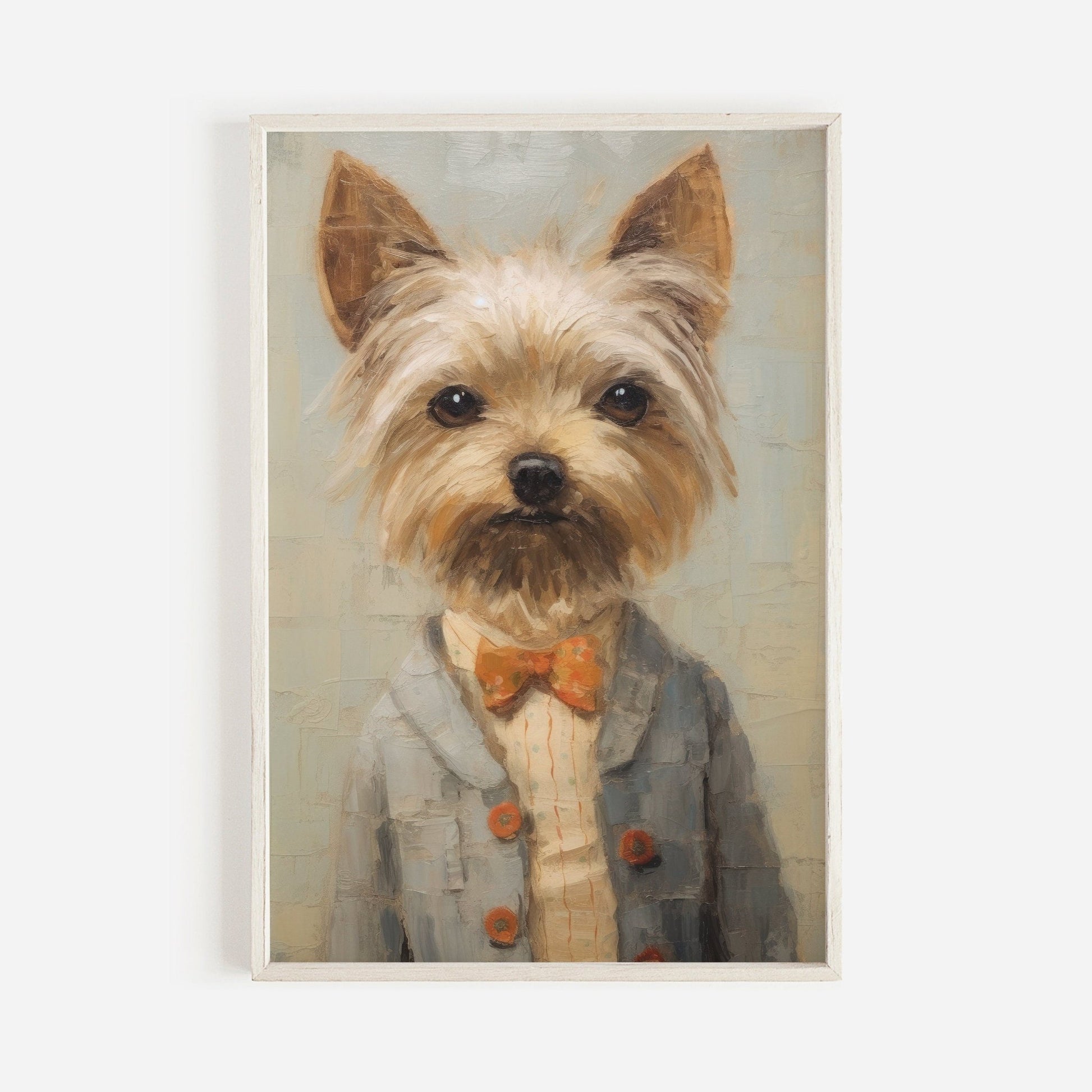 Yorkie Print, Vintage Yorkshire Terrier Decor, Gift for Dog Lovers - WildfieldPrints