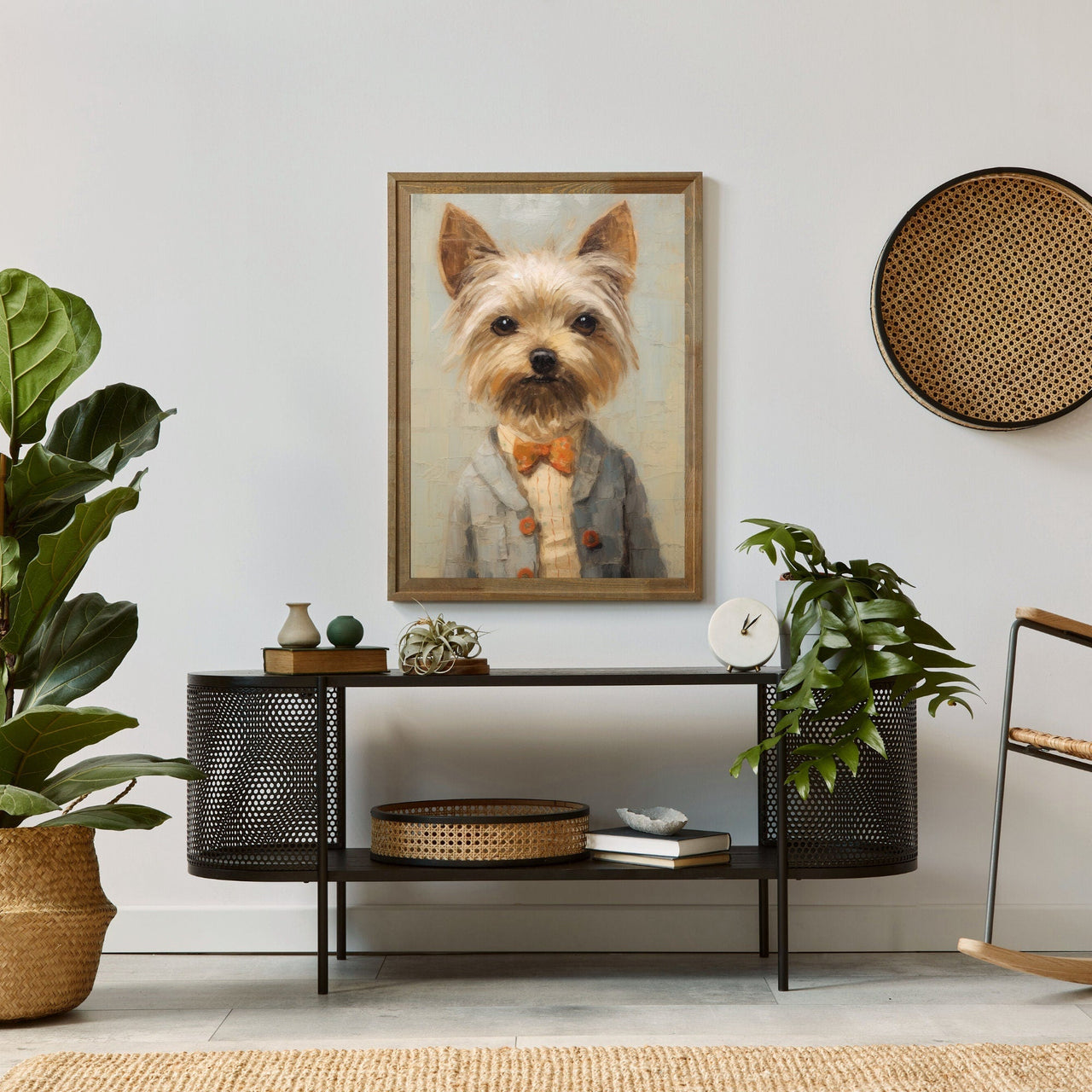Yorkie Wall Art – Dog Lovers Living Room Print