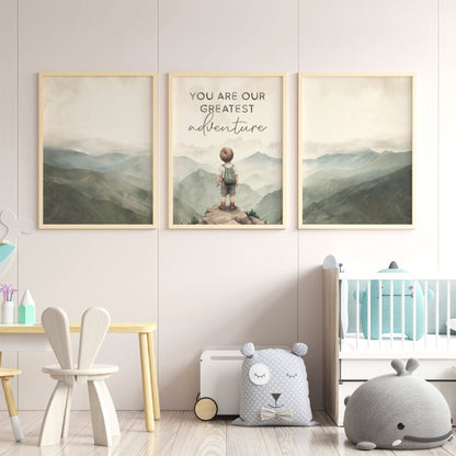 You Are Our Greatest Adventure, Nursery Quote Print, Boys Room Decor, Adventure Theme - WildfieldPrints