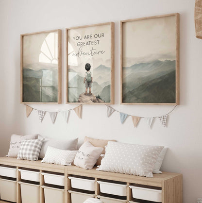 You Are Our Greatest Adventure Print, Adventure Nursery Art, Camping & Hiking Decor - WildfieldPrints