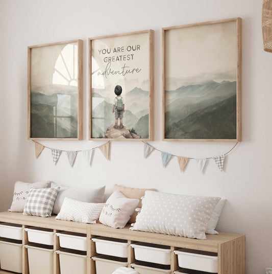 You Are Our Greatest Adventure Print, Adventure Nursery Art, Camping & Hiking Decor - WildfieldPrints