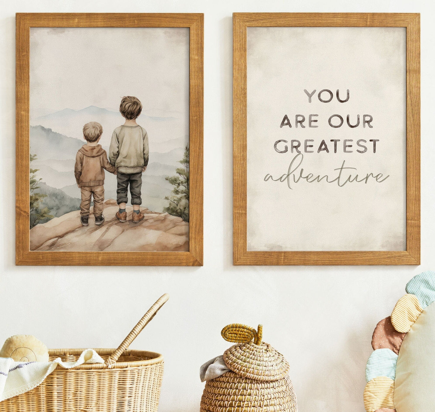 You Are Our Greatest Adventure Print, Brothers Room Decor, Brother Artwork - WildfieldPrints