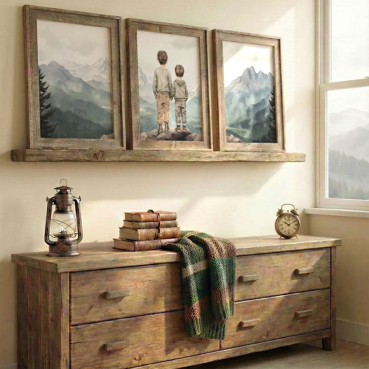 Young Explorers Wall Art – Adventure Boys Room Print • Set of 3